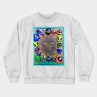 Black Cat Aliens Crewneck Sweatshirt